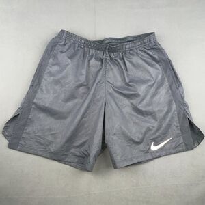 Nike Distance Dri-FIT 7" Running Shorts Mens‎ M Reflective Gray 859203-065 Lined
